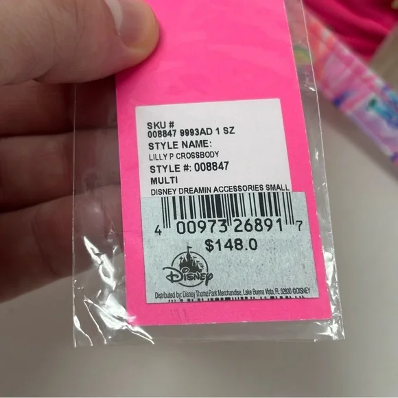 Disney Parks Lilly Pulitzer Dreamin’ Crossbody Purse Minnie Daisy Bag NWT - Picture 5 of 15